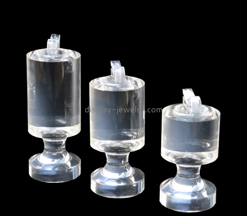 Plexiglass display supplier custom acrylic red wine glass shape ring display holders RDJ-309