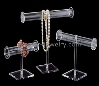 Customize clear acrylic t bar jewelry stand NDJ-620