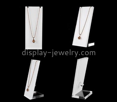 Customize acrylic white necklace display stand NDJ-551
