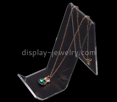 Customize clear long necklace display stand NDJ-531