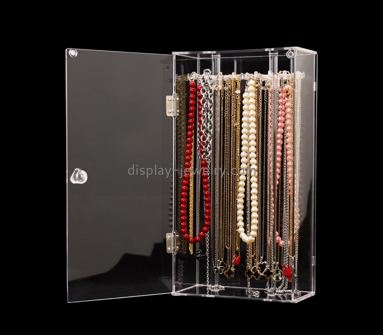Bespoke clear acrylic necklace organizer box NDJ-497