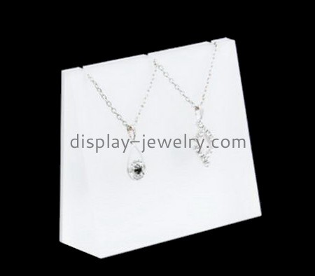 Bespoke white acrylic cheap jewelry stands NDJ-479