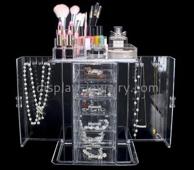 Acrylic plastic supplier custom acrylic necklace organizer display box NDJ-232