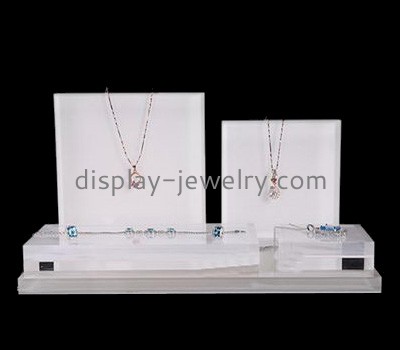 Wholesale white retail acrylic necklace jewelry rack display stands NDJ-182