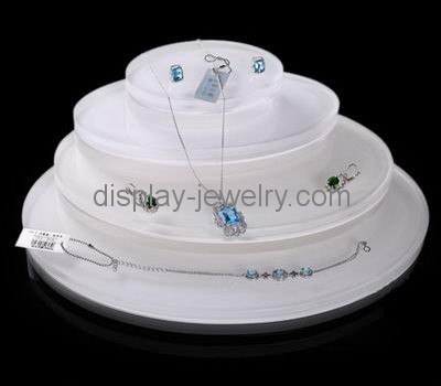 Customize acrylic white jewelry display NDJ-668