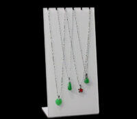 Wholesale custom acrylic L shape necklaces display organizer NDJ-923 Wholesale custom acrylic L shape necklaces display organizer