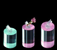 Wholesale custom acrylic cylinder-shaped rings display blocks RDJ-399 Wholesale custom acrylic cylinder-shaped rings display blocks