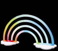 Wholesale custom acrylic earring rainbow shape display rack