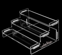 Wholesale custom acrylic 3 tiers watches display risers