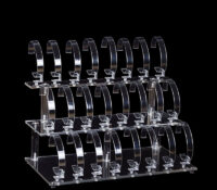 Wholesale custom acrylic 3 tiers watches display rack WDJ-178 Wholesale custom acrylic 3 tiers watches display rack