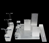 Wholesale custom brushed acrylic jewelry display block