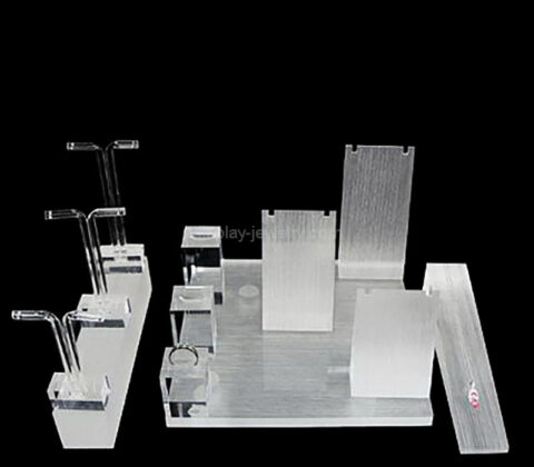 Wholesale custom brushed acrylic jewelry display block