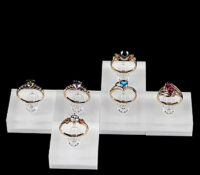 Wholesale custom plexiglass countertop jewelry ring display blocks
