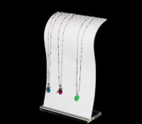 Custom acrylic necklaces jewelry presentation prop