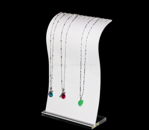 Custom acrylic necklaces jewelry presentation prop