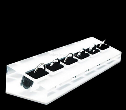 Custom acrylic countertop rings display block
