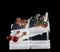 Custom acrylic exhibition earring display blocks EDJ-678 Custom acrylic exhibition earring display blocks
