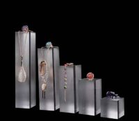 Custom acrylic trade shows jewelry display blocks