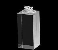Custom plexiglass jewellery ring display holder block RDJ-426 Custom plexiglass jewellery ring display holder block