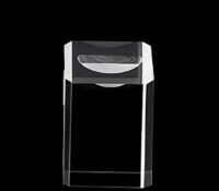 Custom plexiglass cube shape jewellery ring display holder