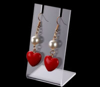Custom acrylic retail dangler display stand holder