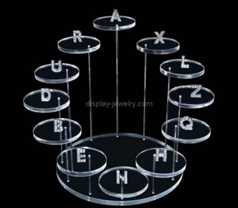 Custom acrylic exhibitions jewellery display plates risers