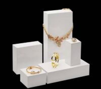 Custom acrylic fine jewellery display blocks