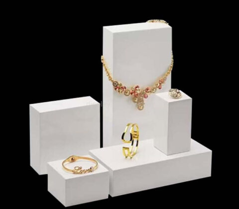 Custom acrylic fine jewellery display blocks