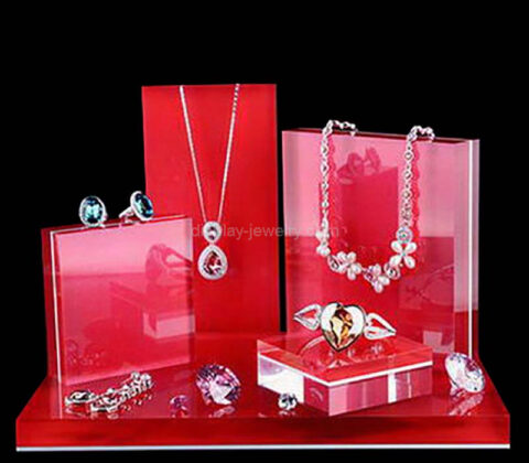 Custom acrylic retail fine jewellery display blocks