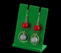 Custom acrylic retail earbob earrings display stand
