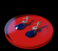 Custom acrylic retail jewellery earrings display base