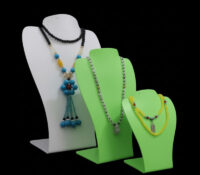 Custom acrylic exhibition neckforms necklaces display props