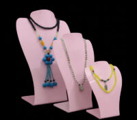 Custom acrylic exhibitions neckforms necklaces display stands