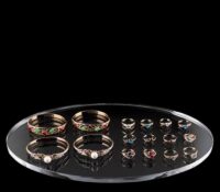 Custom plexiglass retail jewelry ring display tray