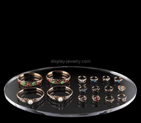 Custom plexiglass retail jewelry ring display tray