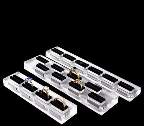 Custom plexiglass retail jewelry ring display blocks
