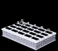 Custom plexiglass retail shop jewelry ring display tray