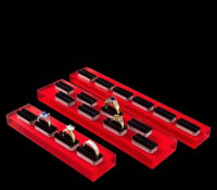 Custom superior quality plexiglass retail rings display blocks