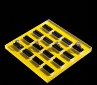 Custom superior quality acrylic rings display blocks
