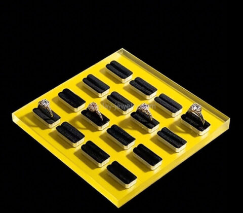 Custom superior quality acrylic rings display blocks