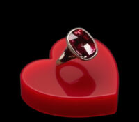 Custom superior quality acrylic wedding ring display block