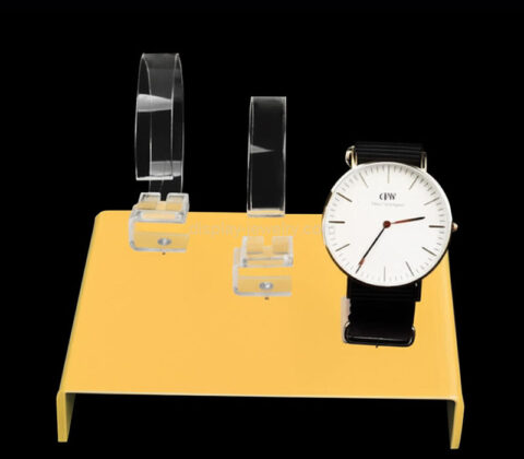 Custom acrylic retail counters watches display riser