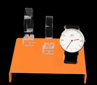 Custom acrylic U-shaped watches display riser WDJ-226 Custom acrylic U-shaped watches display riser