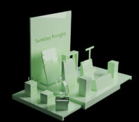 Custom acrylic retail shops jewelry set display prop