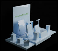 Custom acrylic boutiques retail shops jewelry set display prop