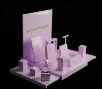 Custom acrylic luxury jewelry set display prop