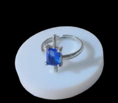 Custom acrylic round display block for jewellery ring