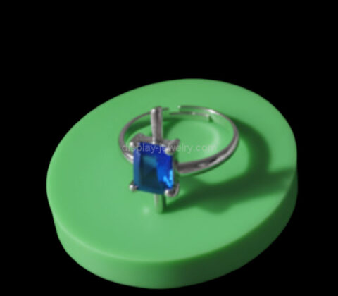 Custom acrylic round display block for ring