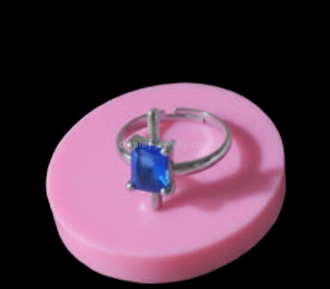 Custom acrylic exhibitions ring round display block