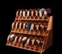 Custom acrylic 3 layers watches display stands
